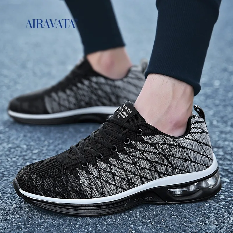 Casual Men's Running Shoes Air Cushion Breathable Lightweight Fashion Male Tennis Sneakers Men Lace-up Outdoor Sports Traienrs