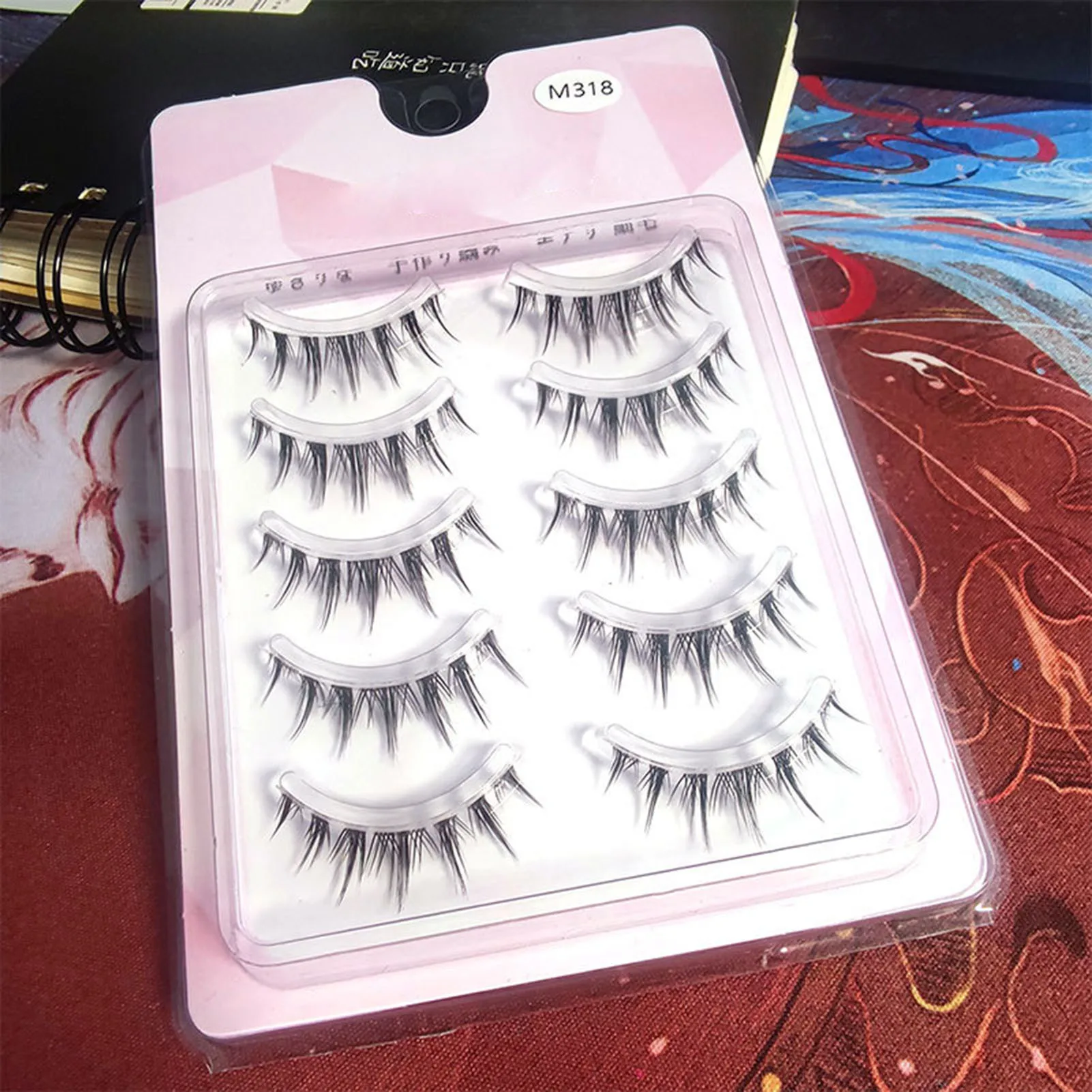 

Makeup Curling False Eyelashes Lightweight Slender Cosplay False Eyelashes for Beauty Blogger Makeup Lover Use PR Sale