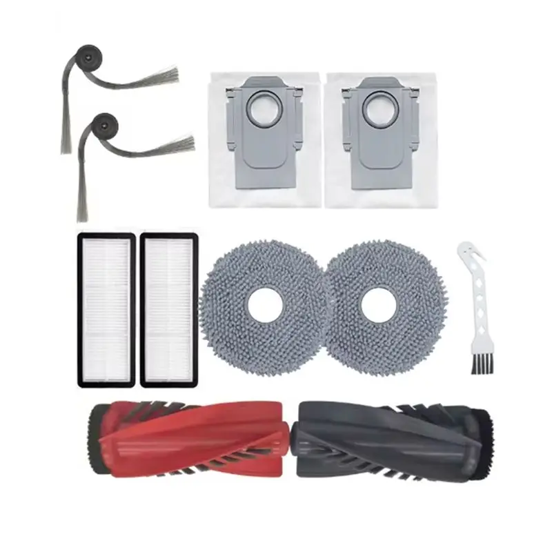 Фото ABVI-Запасные части для Roborock Qrevo C/Curv/Curvc/Edge/Edgec/5AE/S5V - Комплект: основная и боковые щетки, насадка для влажной уборки, фильтр, мешок для сбора пыли для робота-пылесоса U №4