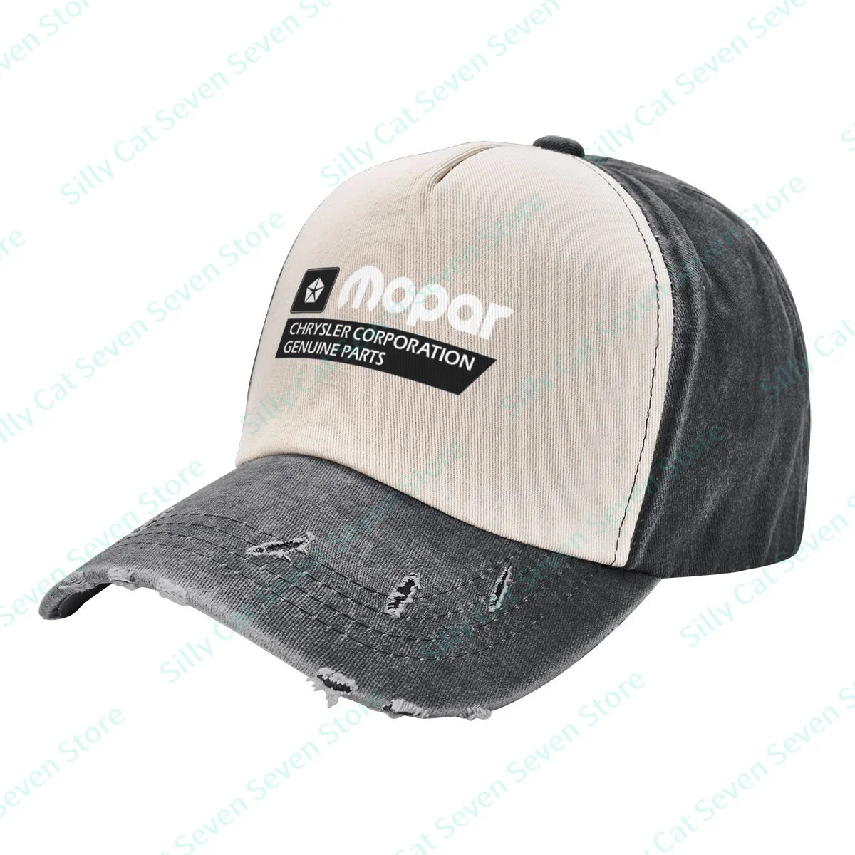 

Fashion Mopar Parts Mega Raclng cowboy Baseball Cap Men Women adjustable Mixed color stitching Baseball Cap Washed Dad Hat