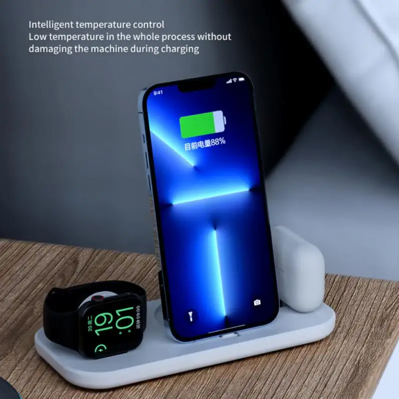 

3 In 1 Foldable Charging Station 2022 Wireless Charger For IPhone 14 13Pro Apple Watch 7/6 For Samsung Galaxy Watch Chargers 4/3