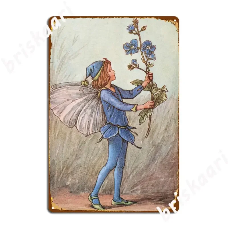 Металлическая вывеска Cicely Mary Barker The Speedwell Fairy