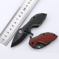 3d printing 440c folding leaf knife stainless steel multi function knife outdoor camping cutting tool technology dropshipping