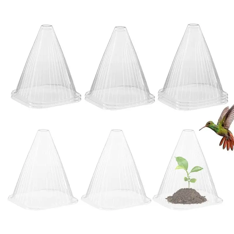 

Yard Plant Bell Cover Flower Protectors Garden Animals Proof Transparent Flower Protection Cover Nursery Greenhouse Plant Cover