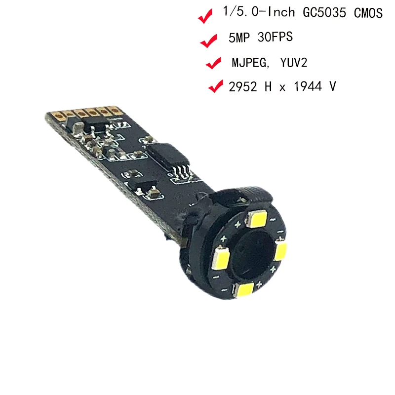 Производитель предлагает HD 5MP 30FPS Эндоскоп GC5035 CMOS USB-камера Диаметр модуля 11 мм