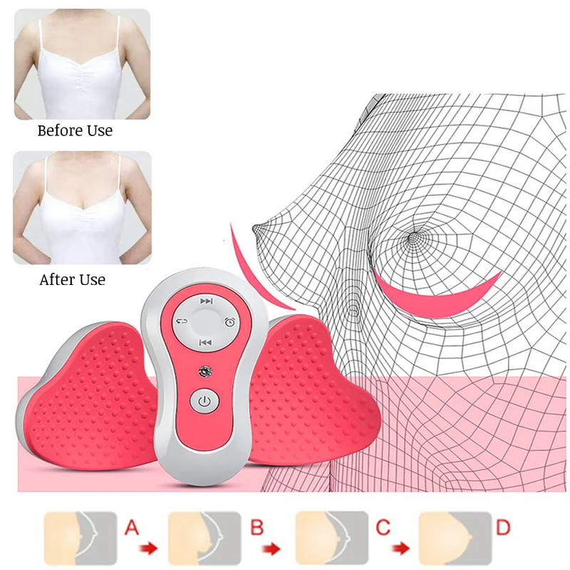 

Magnet Breast Enhancer Electric Chest Enlargement Massager Anti-Chest Sagging Device Breast Acupressure Massage Therapy Tool