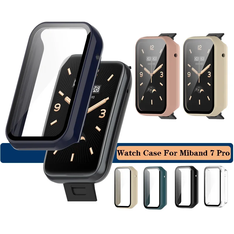 

2 в 1 защитный чехол для экрана + пленка для Xiaomi Mi Band 7 Pro Полное покрытие Защитная Противоударная рамка чехол