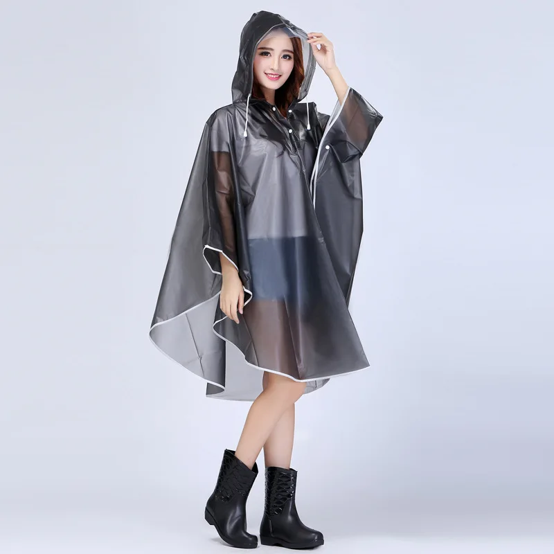 

Tianxiyu EVA Outdoor Travel Locomotive Raincoat Portable Cloak Female Cloak Electric Car Poncho Rain Coat Women