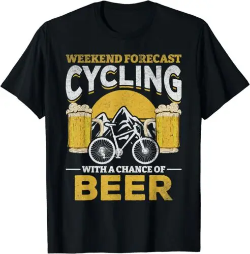 Прогноз выходных для езды на велосипеде с возможностью футболки изображением
