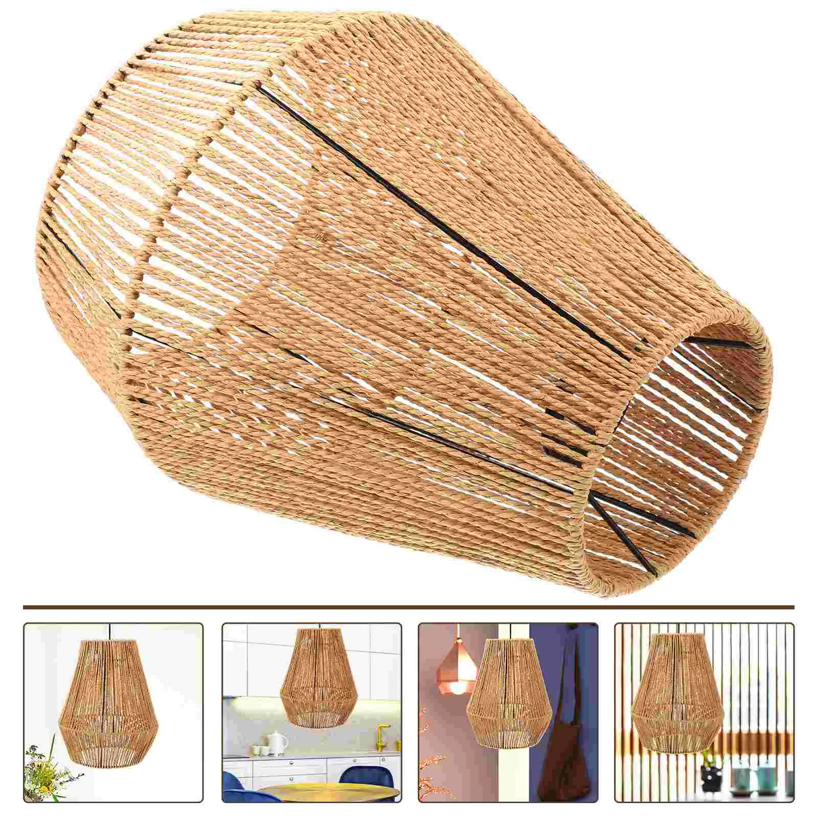 

Chandelier Rustic Light Fixtures Christmas Wax Melts Paper Rope Retro Lamp Shade