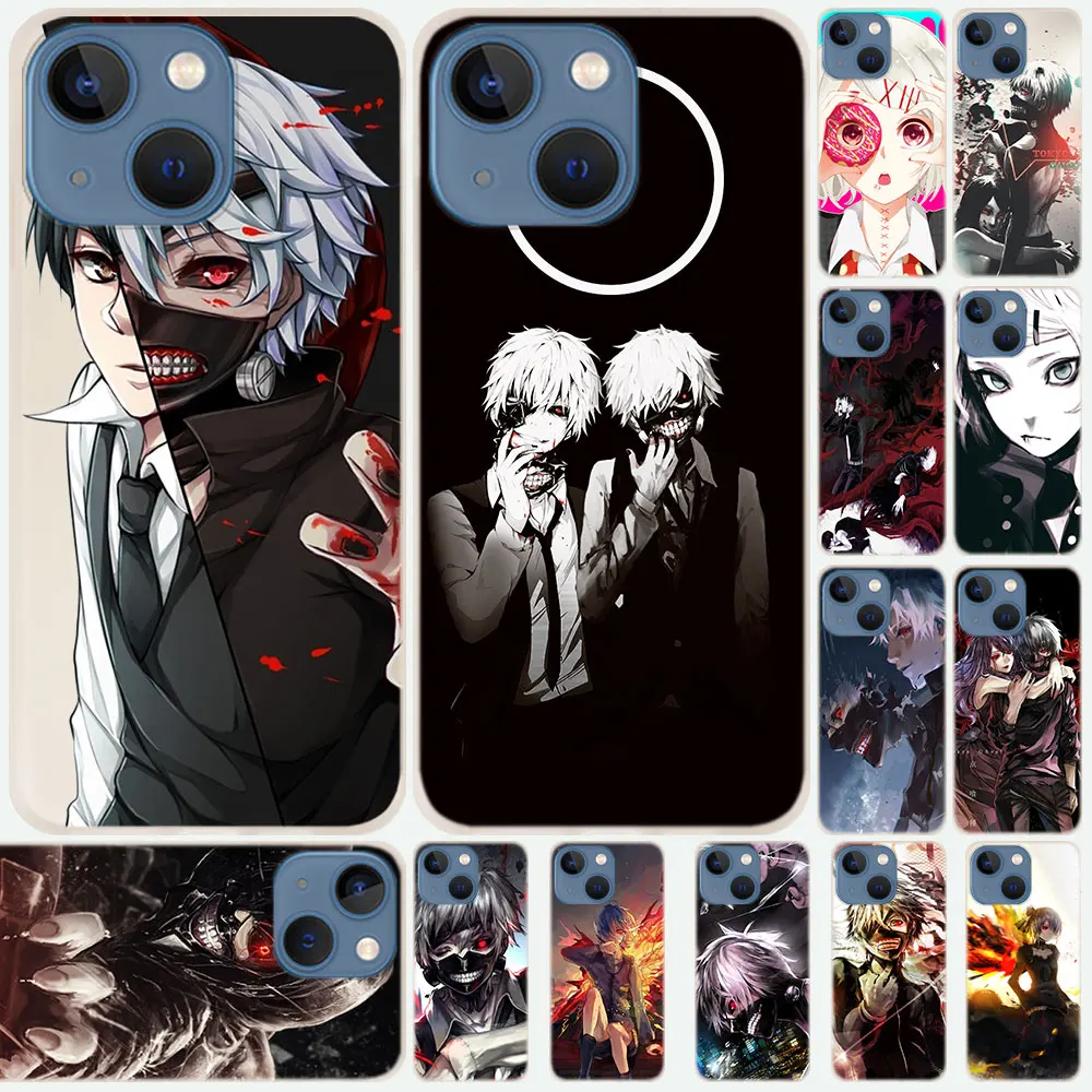 

Silicone Soft Coque Shell Case For iPhone 14 13 12 11 Pro X XS Max XR Plus Mini SE 2020 Cover Japanese anime Tokyo Ghoul Japan