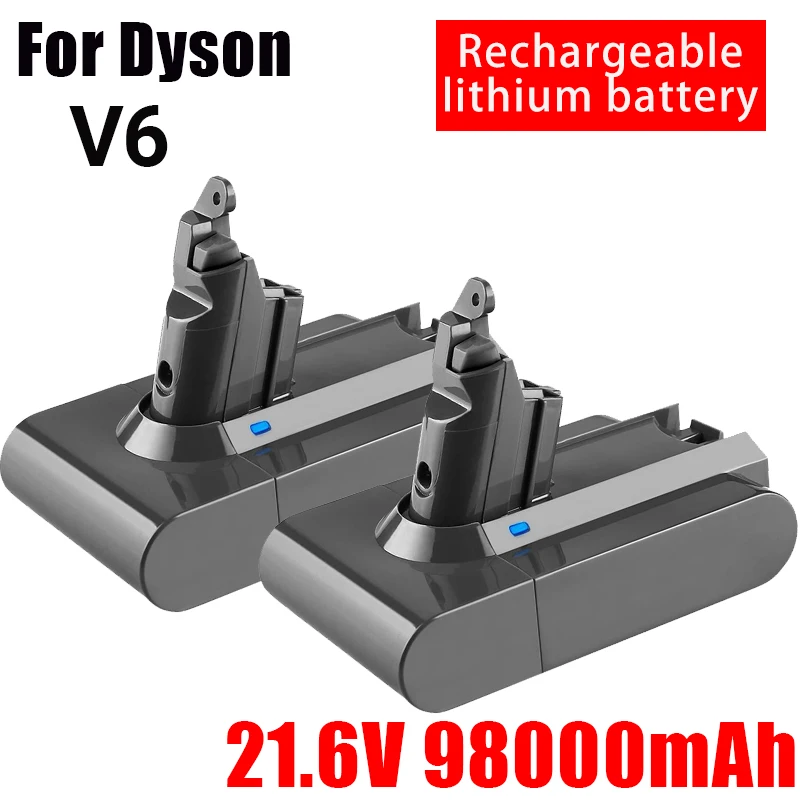 

21.6V 98000mAh Replacement Battery for Dyson V6 Li-ion Vacuum Cleaner SV09 SV07 SV03 DC58 DC61 DC62 DC74 V6 965874-02 Animal Bat