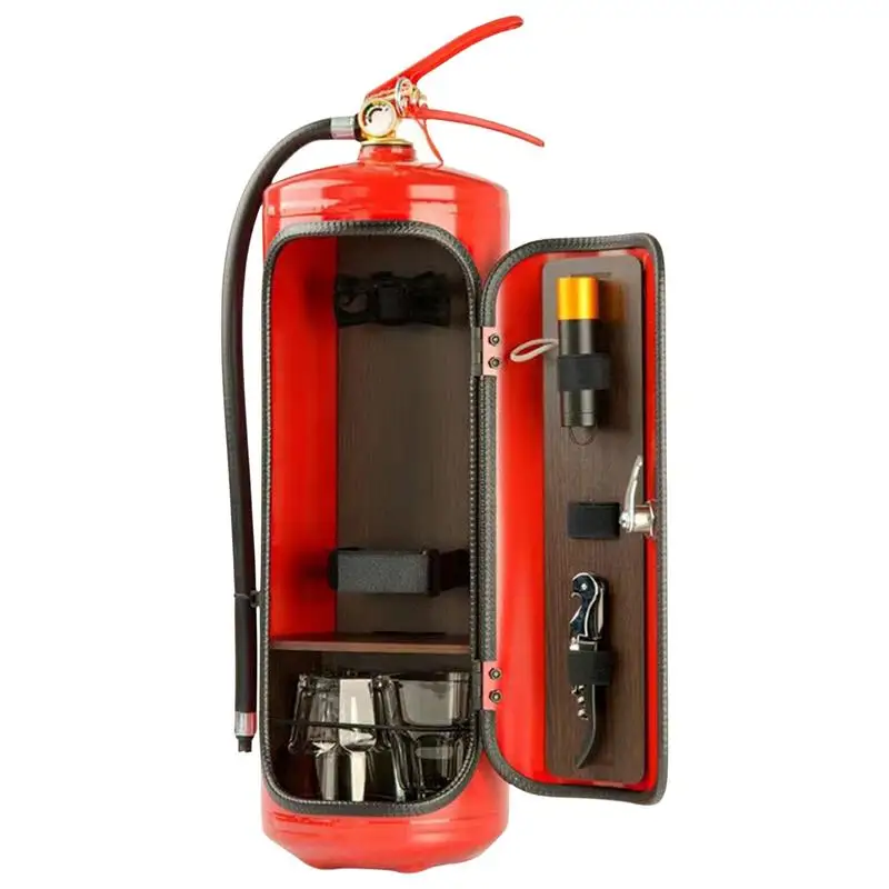 

Fire Extinguisher Mini Bar Liquor Wine Storage Boxes Wine Cabinet Desktop Decoration Creative Novelty Bar Cabinet Liquor Wine