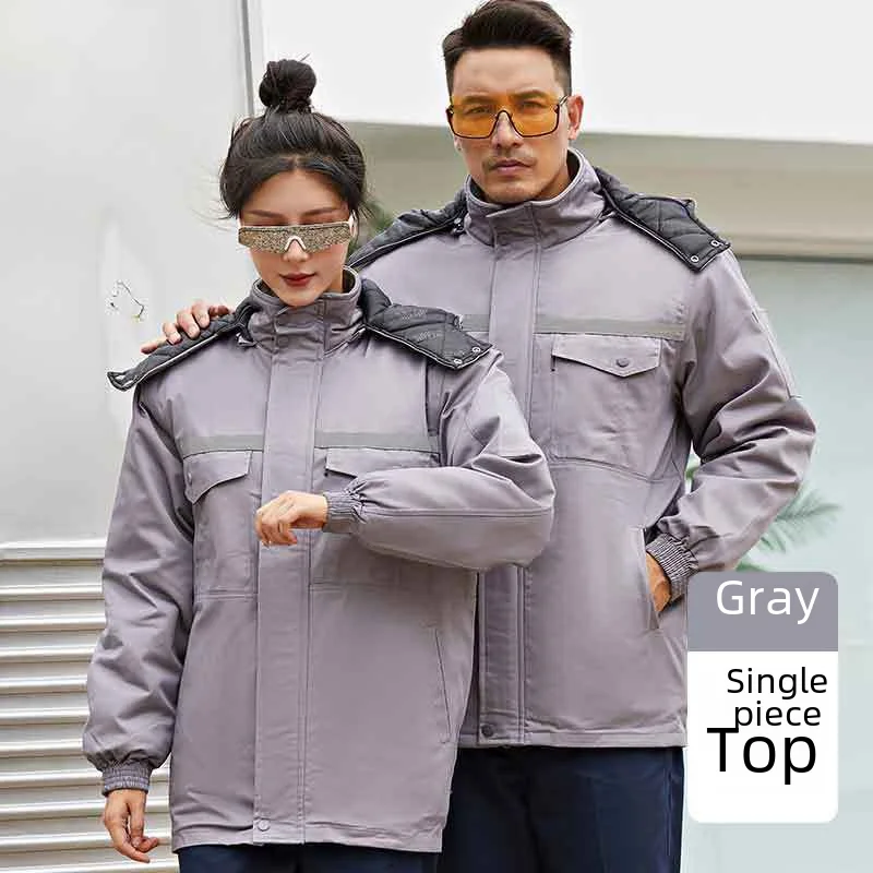 Осенне-зимняя утолщенная одежда для защиты рабочей силы Мужская Уличная