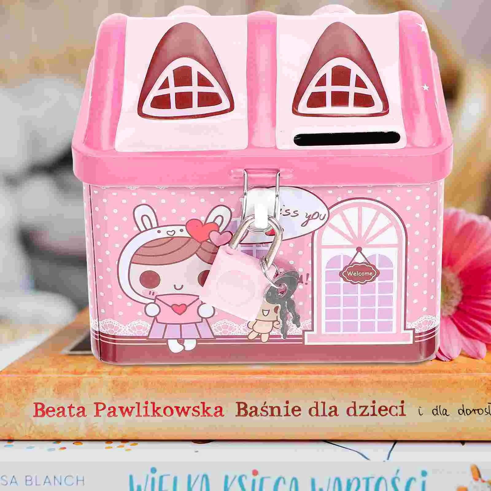 

Stocking Stuffers Piggy Bank Girls Chrismas Gifts Money Jar Kids Storage Box Lock Container Unicorn