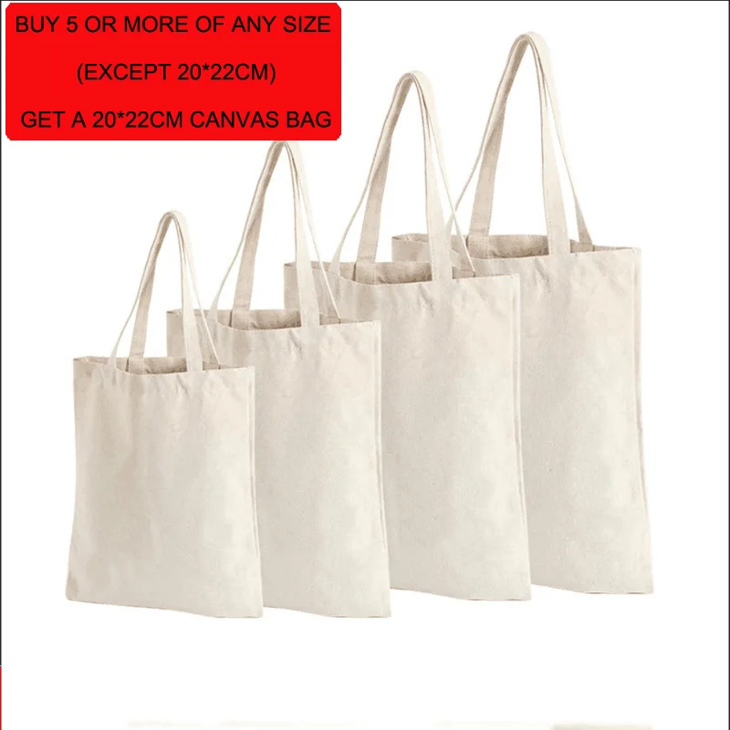 Холщовая Сумка-тоут дешевые многоразовые сумки для покупок простые белые чистые