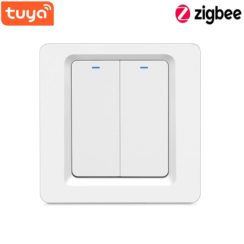 

Умный выключатель Tuya Zigbee, настенный выключатель для умного дома, 1/2/3 клавиш
