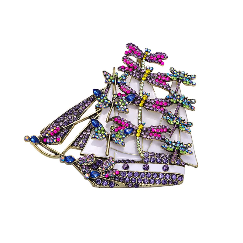 Набор брошей в форме стрекозы большой размер модные аксессуары ювелирные