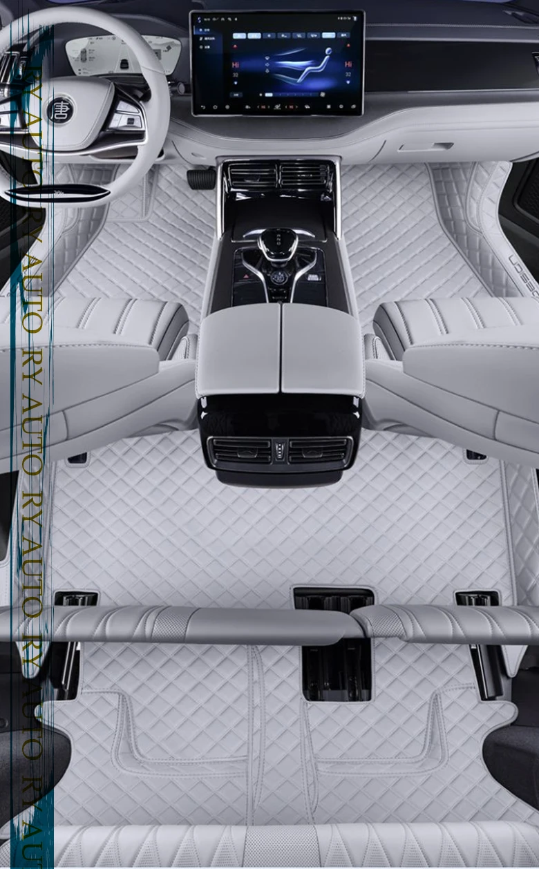 

Полностью комплект автомобильных ковриков для BYD Tang DM-i DM-p Tan EV 2019 ~ 2026 5 мест, 6 мест, 7 мест, кожаные подушечки для ног, чехлы с левым рулем, автоаксессуары