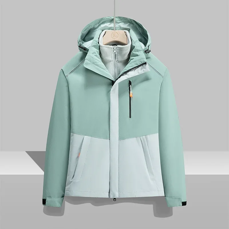 Новинка 2023 мужская водонепроницаемая куртка три в одном модная универсальная