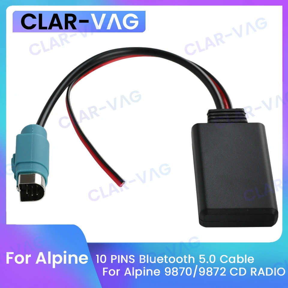Aux Cable Adapter For Alpine Kce-237b Cda-105ri Cde-104bti  