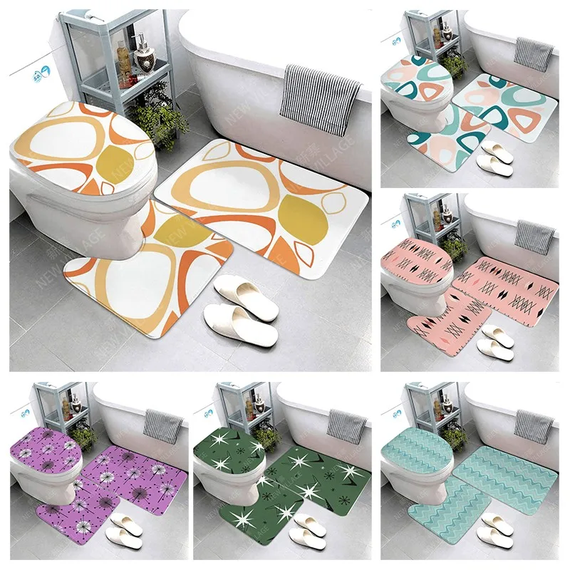 

Нескользящий коврик для ванной комнаты, маленький коврик для душа, декоративный Впитывающий Коврик для ног, вход в ванну, коврик для туалета...