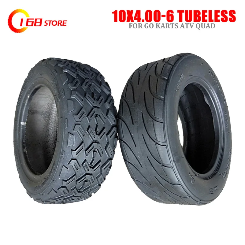 

Size 10X4.00-6 10*4.00-6 Tire Tubeless Vacuum Tyre For Harley Electric Citycoco Scooter Go karts ATV Quad bike OFF-Road