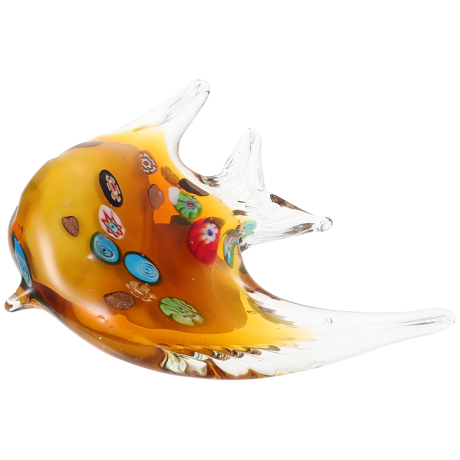 

Sea Tropical Decor Animal Figurine Ornament Crystal Blown Statue Decoration Figurines Sculpture Hand Nautical Desktop Animals
