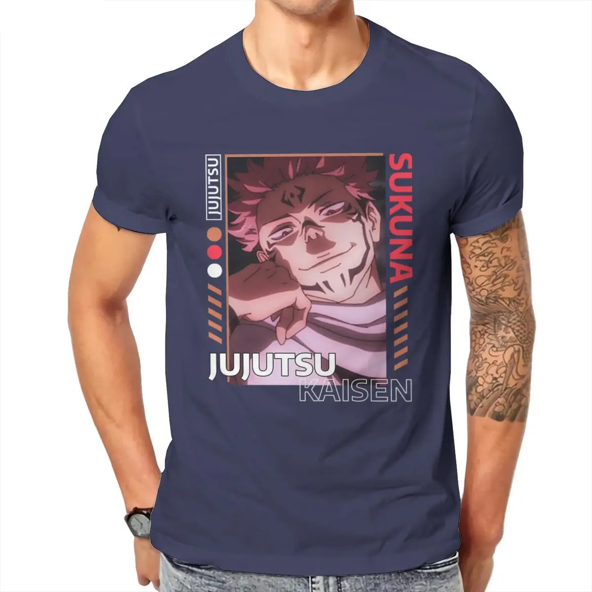 

Wholesale Sukuna Streetwear Style Jujutsu Kaisen Japan Anime Black Funny Tops 19 Men Clothing 124568