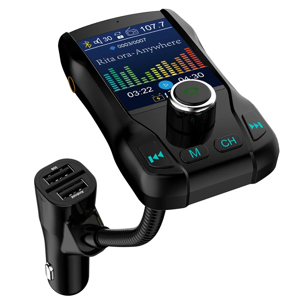 

Автомобильный Bluetooth-плеер, автомобильный радиоадаптер, беспроводной MP3-плеер, передатчик громкой связи с USB-зарядкой