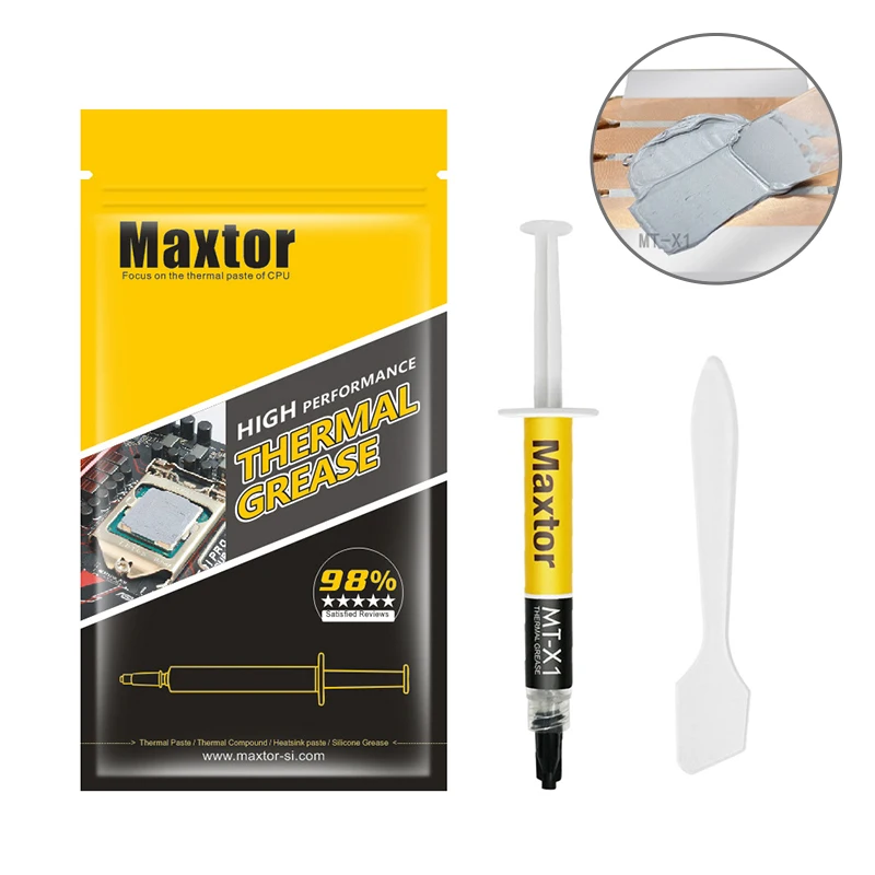 

6.5W/mk MT-X1 2/4g High Performance Thermal Grease For Graphics CPU Cooler IC LED Motherboard Electronic Product Thermal Grease