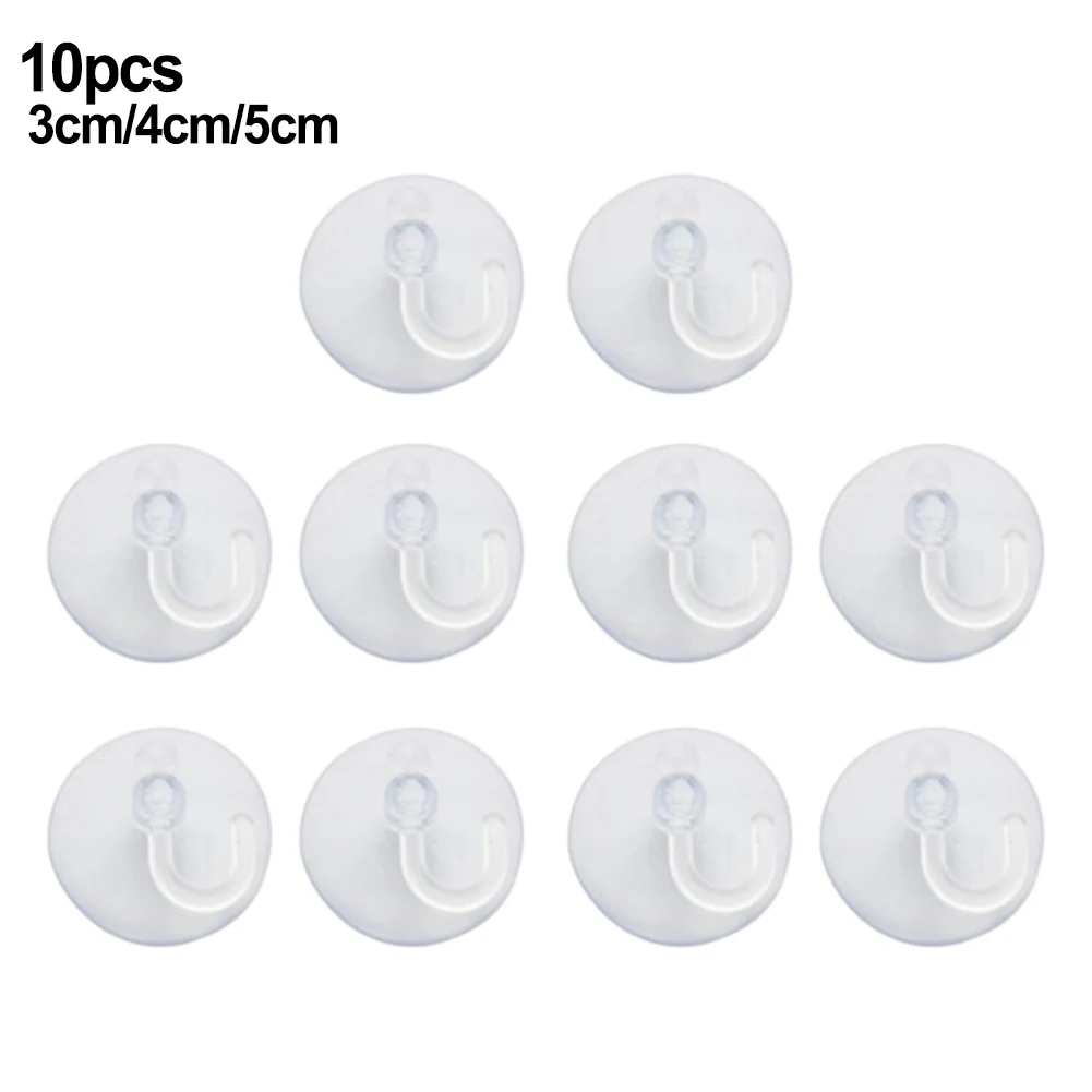 

SUCTION CUP HOOKS 30-50mm SUCKER HANGER Small Clear Plastic Hanging Home Decor Art DIY Ornament Room Decoration