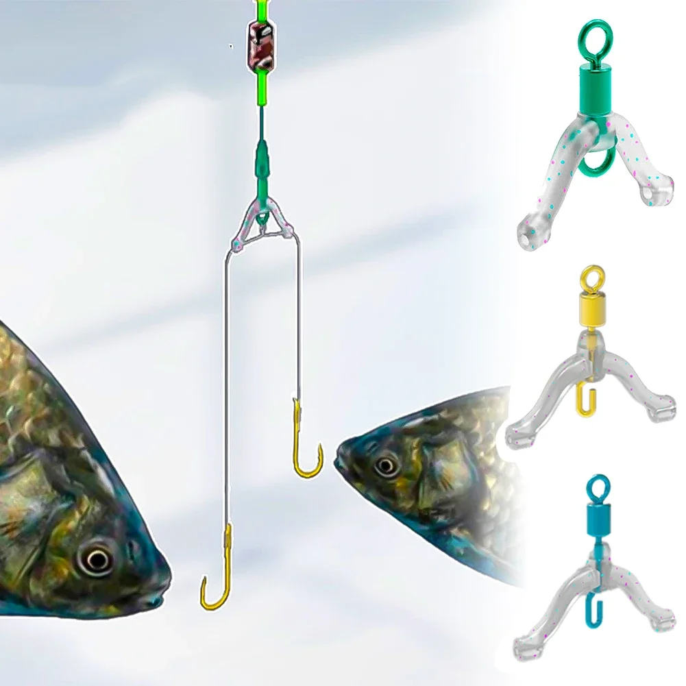 5/10 шт. 8-образное кольцо для космических бобов двойные крючки леска Y-образный