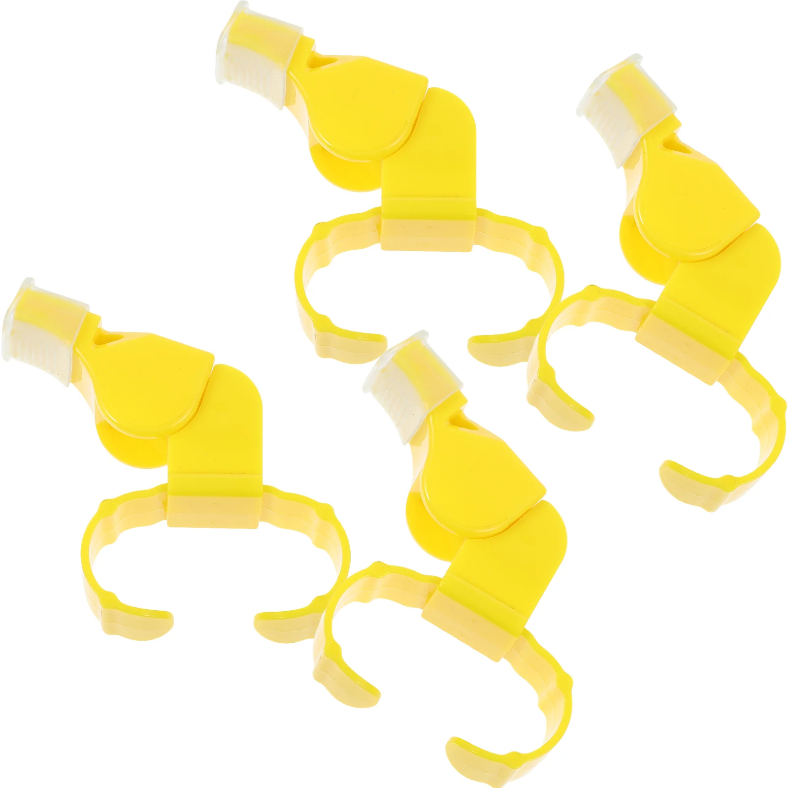 

4 Pcs Lifeguard Whistle Plastic Sports Hiking Ring Volleyball Referee Equipment Abs Small Boating