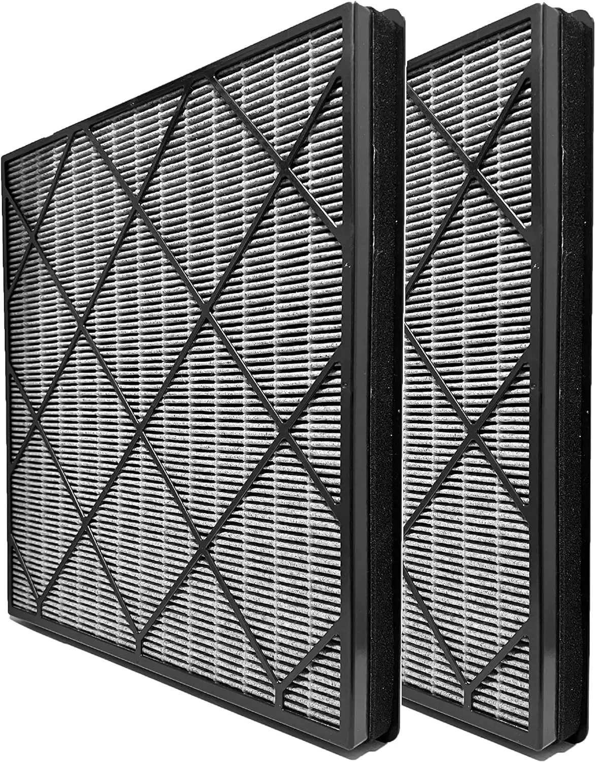 

True HEPA Filter Replacement with Activated Carbon Infused Advanced Odor Lock for Shark Air Purifier 4 Fan HE401 HE402 HE405, 2
