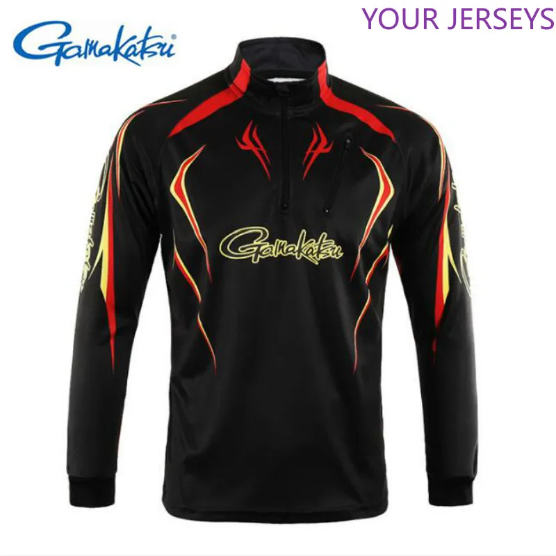 

Gamakatsu Clothing Long Sleeve Quick Dry Fishing Clothing Anti-UV Sunscreen Fishing Clothes Cycling Hiking Fishing Shirt
