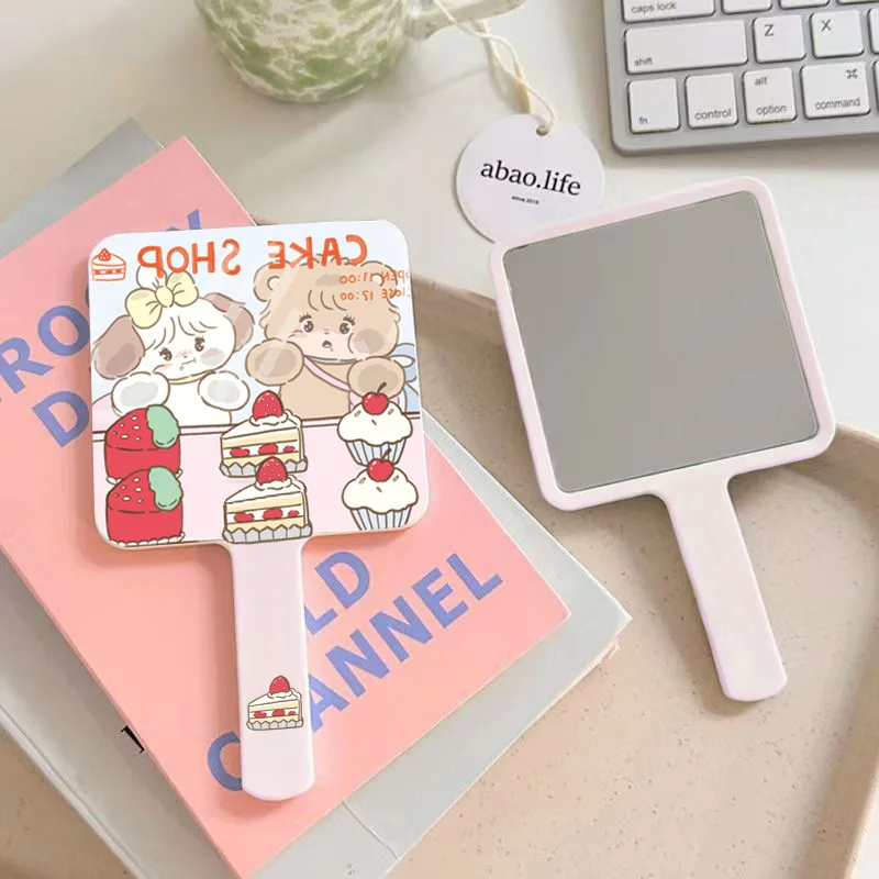 

Kawaii Anime Mikko Handheld Makeup Mirror Cute Cartoon New Props Women's Wear and Girls' Accessories Portable Makeup Tools Gifts