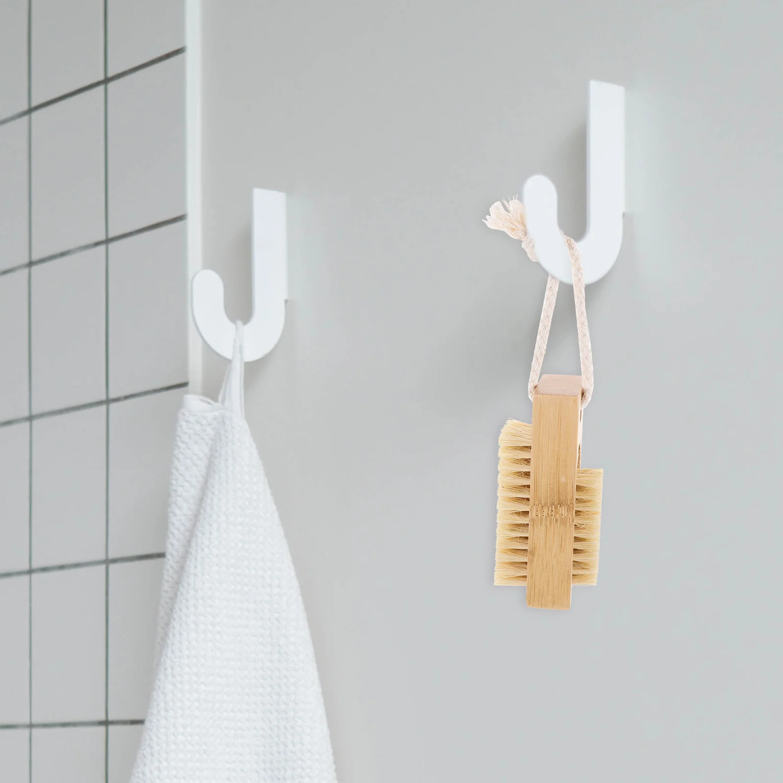 

2 Pcs Piece Set Nail Brush Beech Fingernail Brushes Cleaning Nails Bamboo Scrubber