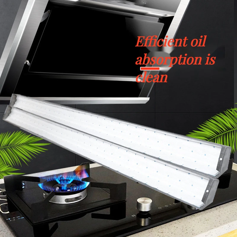 

10pcs Kitchen range hood filter oil absorbing cotton household side suction universal pad cotton oil blotting paper