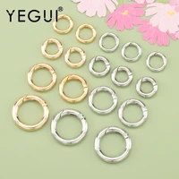 yegui m753jewelry accessories18k gold plated0 3 micronsconnectorclaspsjewelry makingdiy bracelet necklace10pcslot