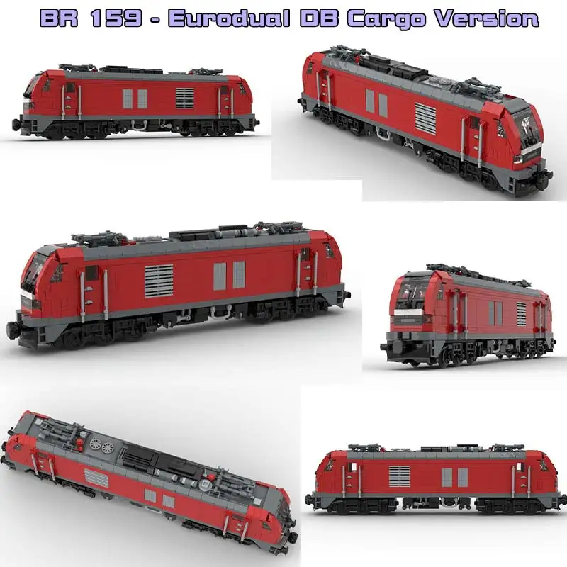 Транспортная серия BR 159 строительные блоки городской Электрический локомотив