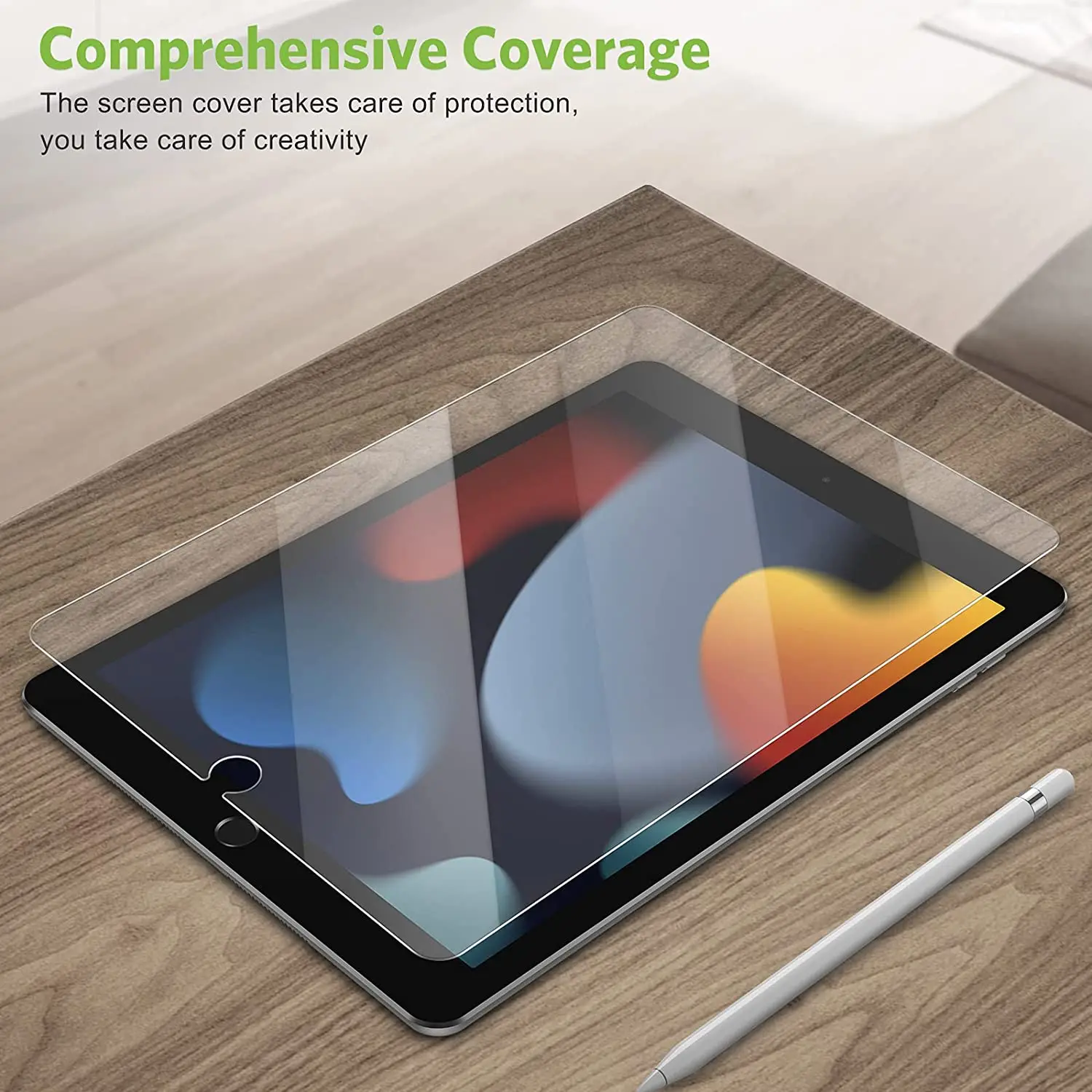 

Screen Protector for iPad 6th Generation 9.7'' / iPad 5th Generation Tempered Glass for 2018/2017 iPad Air 1 Air 2 iPad Pro 9.7