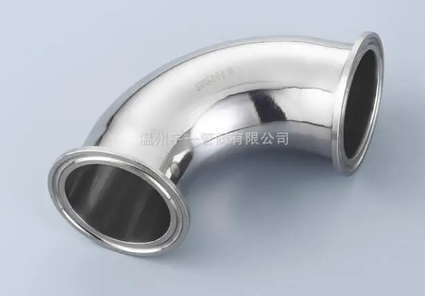 

Free shipping 3/4'' 19mm Tri Clover Compatible 90 degree Elbow SS 304