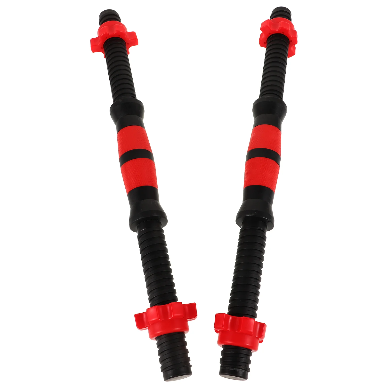 2pcs 40cm Dumbbell Bars Handles Weight Lifting Spinlock Collar Set with 4pcs Nuts for Gym Barbells Streng