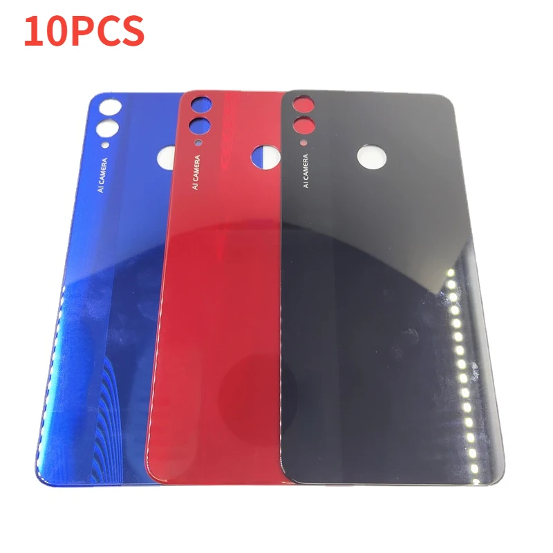 

10Pcs/Lot Back Battery Cover for Huawei Honor 8X 8 X Rear Glass Panel Door Housing Case Repair Parts+Adhesive Sticker