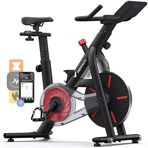 

Bike, Bluetooth Stationary Bike for Home with magnetic Resistance/Automatic Resistance, Indoor Cycling Bike with 330lbs/350lbs W