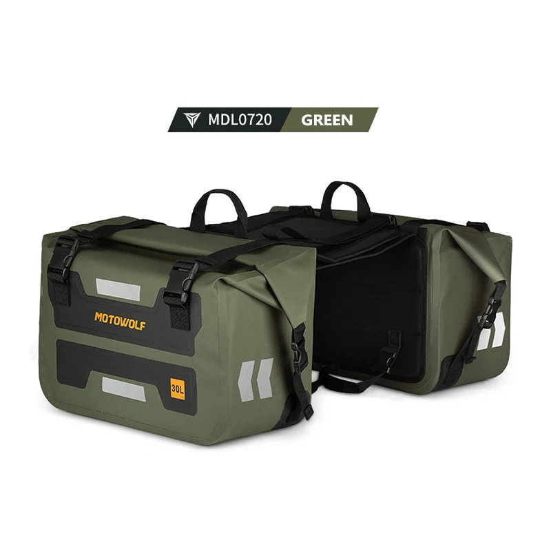 

30л большая вместительная водонепроницаемая сумка на заднее сиденье мотоцикла, боковая сумка, уличная сумка для багажа для BMW, Honda, Suzuki, Yamaha