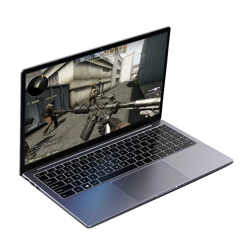 

15.6 metal i7-1065G7 New silver simple and stylish design RAM 8GB SSD 128GB WiFi portable business office win10 system laptop