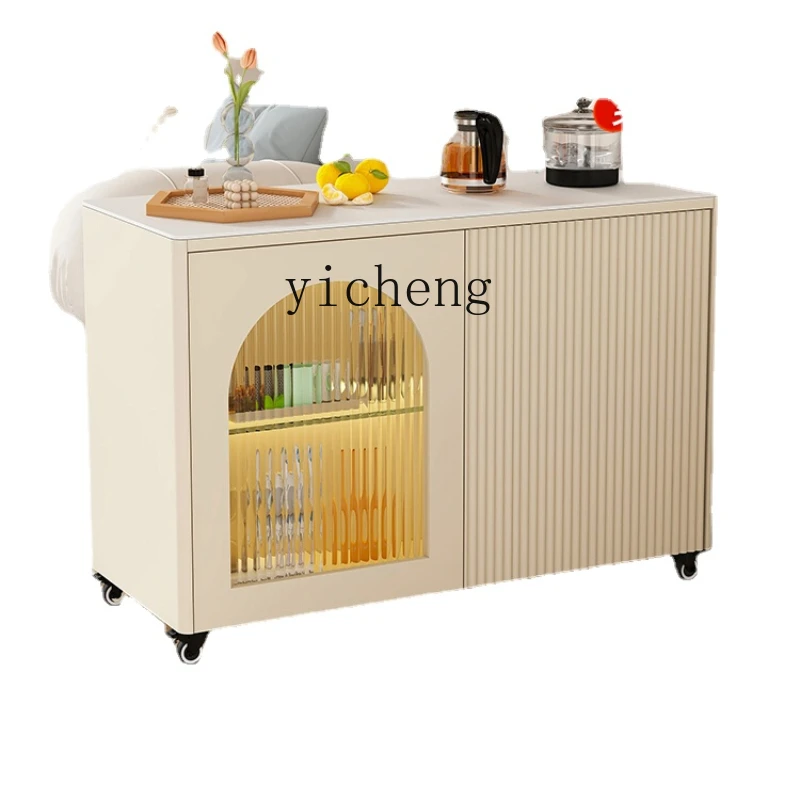 

YY Kettle Integrated Mobile Tea Cart Kung Fu Coffee Table Modern Side Table Sofa Side Cabinet