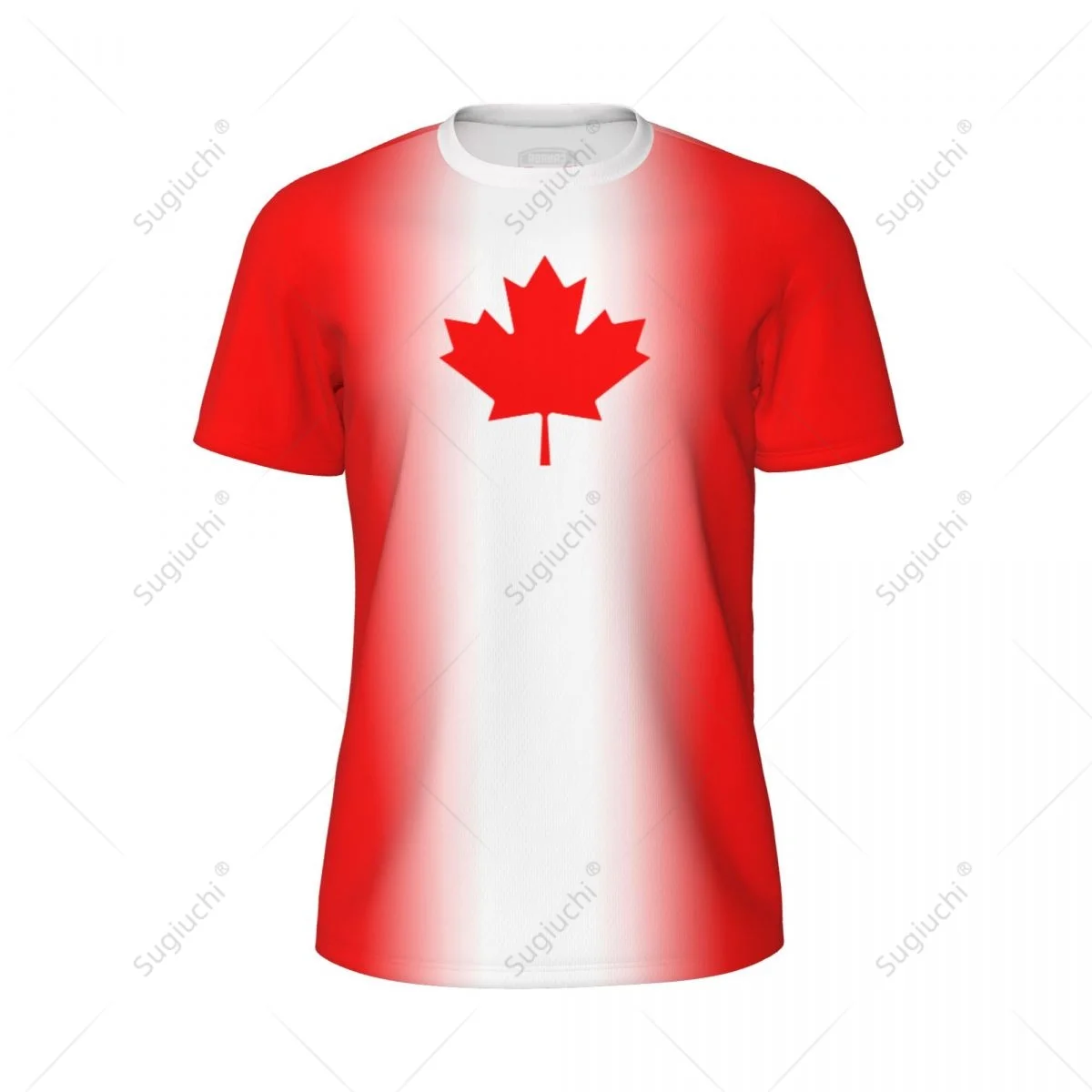 Спортивная сетчатая футболка с флагом Канады для бега велосипеда футбола